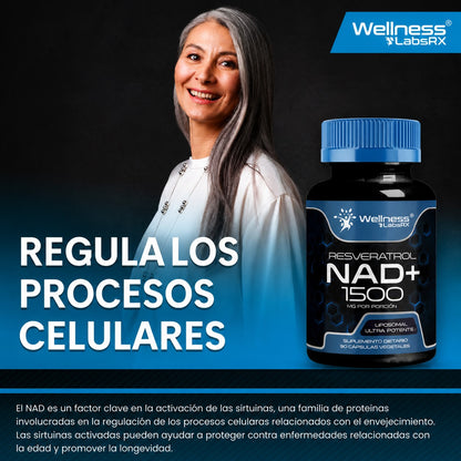 NAD (Nicotinamide Riboside) + Resveratrol